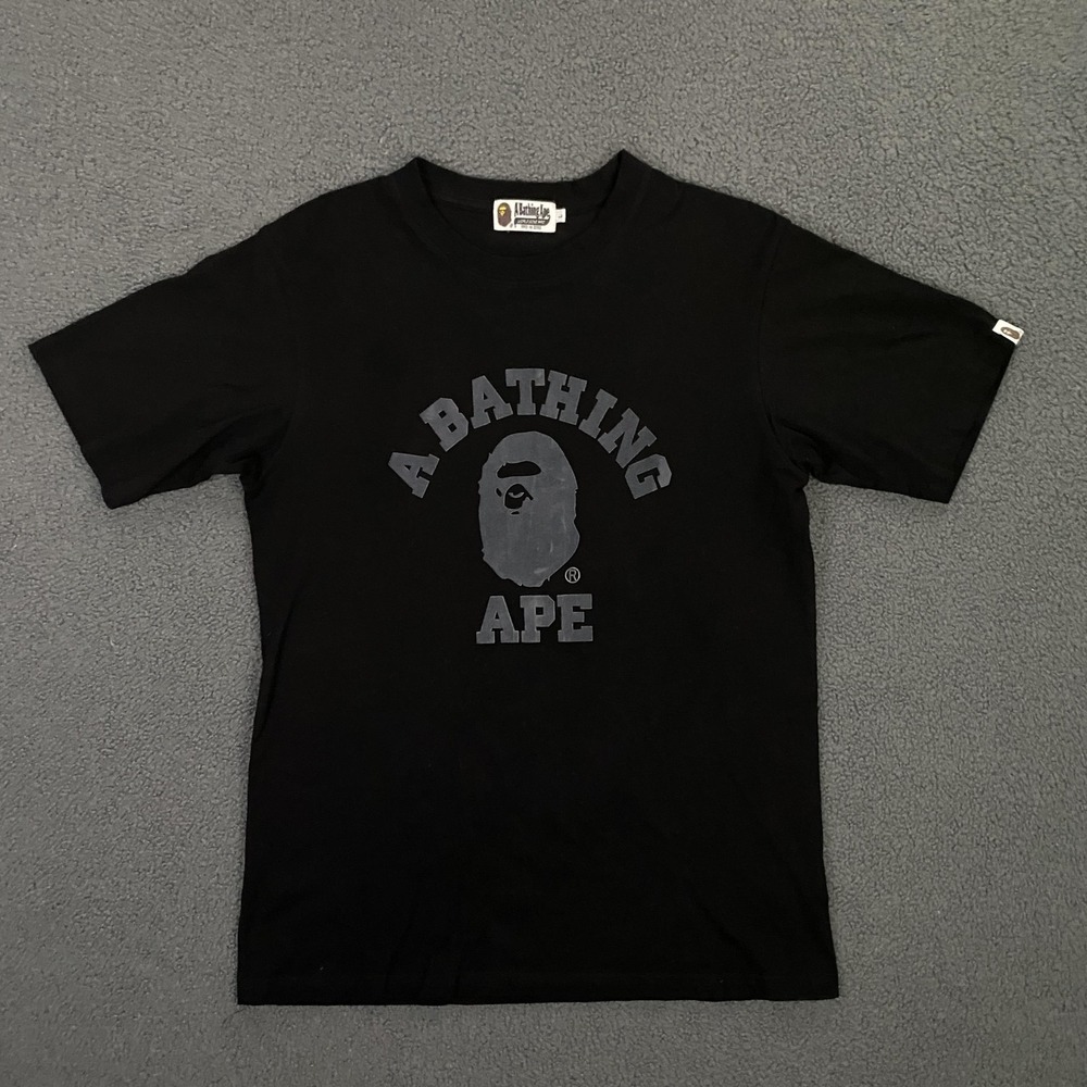 A Bathing Ape Shirt Mens Large Black Ape Head Logo Graphic Tee Japan Streetwear